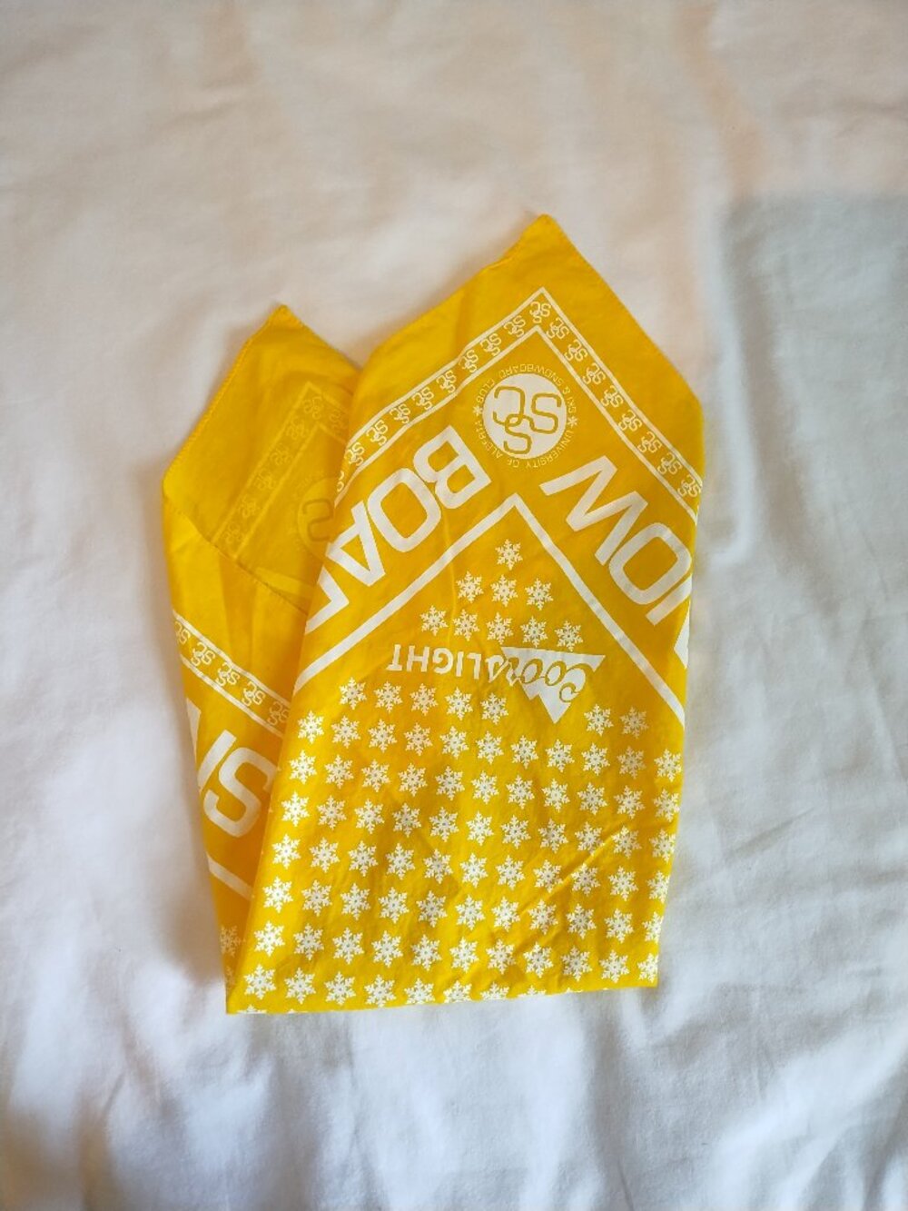 University of Alberta Ski & Snowboard Club Yellow Bandana